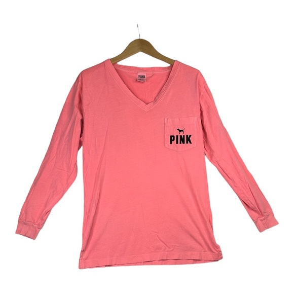 Pink Victoria Secret Long Sleeve Shirt Size XS - Picture 1 of 6